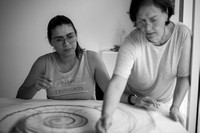 Clase de pintura impartida por EUGENIA SANTANA