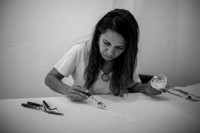 Clase de pintura impartida por EUGENIA SANTANA