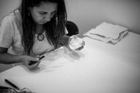 Clase de pintura impartida por EUGENIA SANTANA